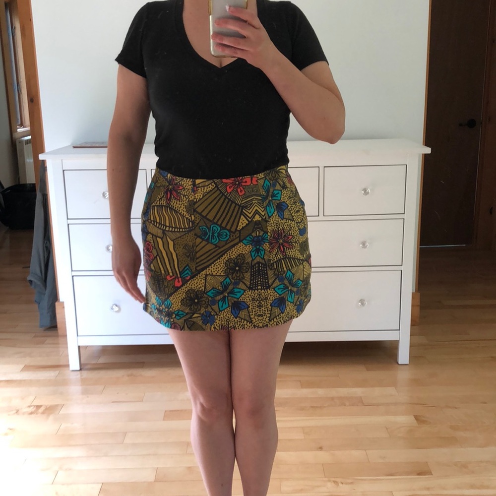 ZARA 60’s style mini skirt, stretch cotton, 2 pockets